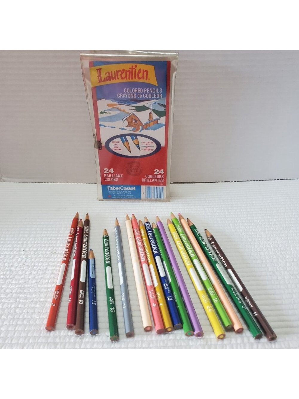 17 Laurentien Colored Pencils Sharpened Original Package Faber Castell Canada